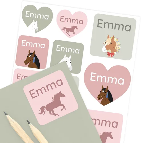 Vista 13 de Etiquetas de nombre para niños (33) – Calcomanías personalizadas para guardería, campamento y escuela – Calcomanías duraderas e impermeables