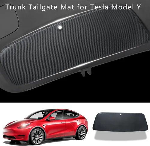 Vista 7 de Tapete de Maletero Trasero para Tesla Model Y 2024-2020 Almohadilla Protectora Tapete Protector de Maletero Para Todo Clima Interior Forro de Carga