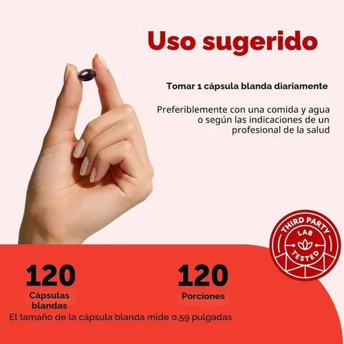 Vista 4 de Micro Ingredients Astaxantina 12 mg con aceite MCT, 120 cápsulas blandas, suministro para 4 meses Suplementos antioxidantes de astaxantina