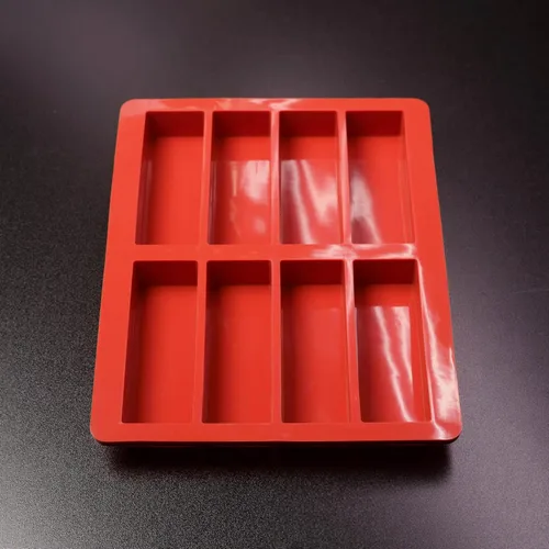 Vista 5 de Bold Maker - Molde de silicona rectangular de 8 cavidades (2 unidades) - 23815 - Ideal para barras de granola, barras nutricionales, barras
