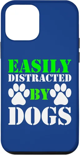 Vista 16 de Easily Distracted by Dogs for Puppy Dog Lover Funny Dog Paw Case for iPhone 16