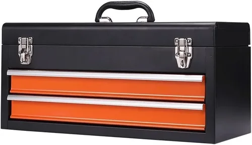 Caja de herramientas portátil, caja de herramientas organizadora, caja de herramientas de acero, cajón, rodillo de herramientas, herramientas para