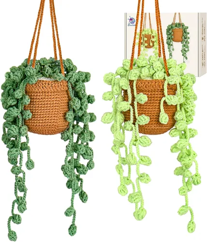 Vista 7 de Crochetta Kit de ganchillo para principiantes, kit de animales de ganchillo Amigurumi con tutoriales en video paso a paso, paquete de inicio