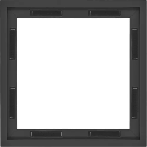 MCS Marco flotante de lona, 12 x 12, negro, paquete de 1