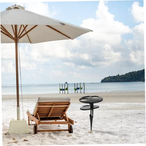 Vista 2 de DOITOOL Mesa de vino plegable para patio, pequeña mesa plegable al aire libre, fácil de abrir y cerrar