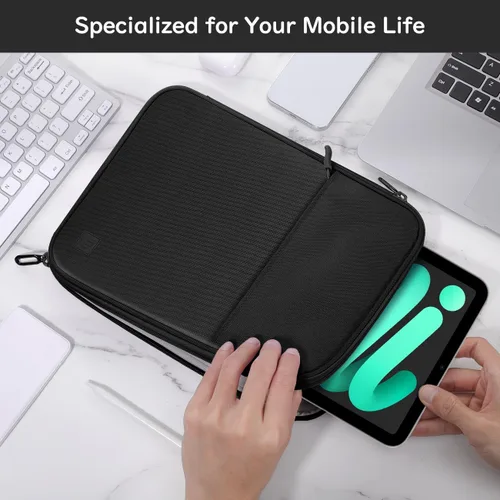 Vista 6 de Dadanism Funda acolchada para tablet de 8-9 pulgadas para iPad mini 7ª/6ª 8.3 pulgadas 2024/2021, iPad mini 5/4/3/2/1 7.9 pulgadas, Galaxy Tab A9