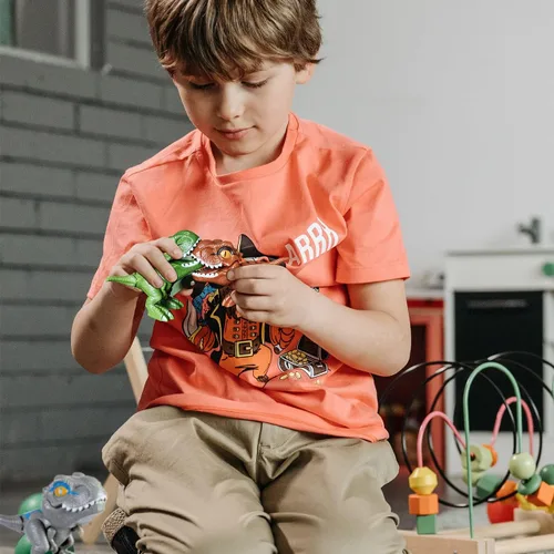 Vista 3 de Berry President Títeres de dinosaurios, juguetes de dinosaurios, figuras de acción de dinosaurios coleccionables para niños de 3, 4, 5, 6, 7, 8