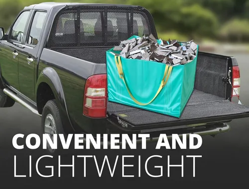 Vista 7 de TidyFriend - Contenedor de basura para gestión de residuos con capacidad para hasta 1650 libras, resistente, reutilizable y plegable, contenedor