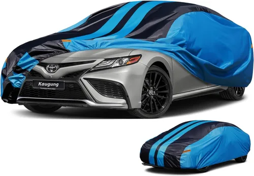 Vista 19 de Kaugung - Funda para auto impermeable de ajuste personalizado para Ford Mustang (1993-2025), cubierta exterior completa para automóviles, ligera