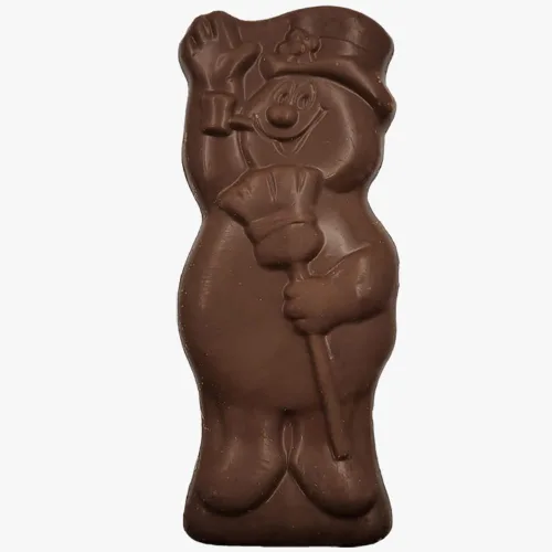 Vista 5 de Fruidles Grandes golosinas navideñas de muñeco de nieve de chocolate, chocolate con leche suave y sólido, rellenos de bolsas de fiesta, láminas