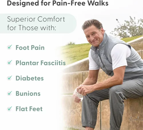 Vista 4 de Orthofeet Zapatillas ortopédicas de punto para hombre, Lava