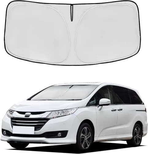 Vista 46 de Parasol para parabrisas Rivian R1S 2022-2024 2025, parasol para ventana frontal, ajuste personalizado, accesorios R1S, visera solar, pantalla