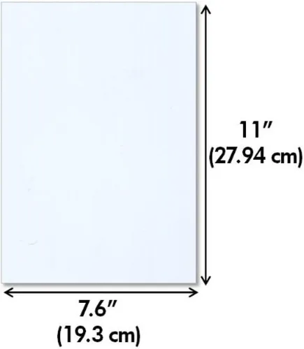 Vista 2 de K&R Plastics, Inc. Hojas de estireno 7.6x11x.060 Blanco - Paquete de 4