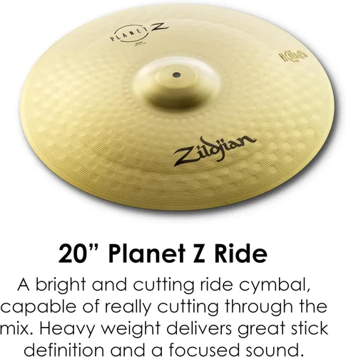 Vista 6 de Avedis Zildjian Company Planet Z - Juego completo de platillos (14/16/20 pulgadas)