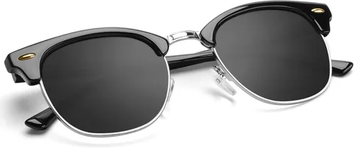 Vista 59 de KALIYADI Gafas de sol polarizadas para hombres y mujeres, marco semi sin montura, para conducir con bloqueo UV A01-(1 Pack) Tortuga Mate G15