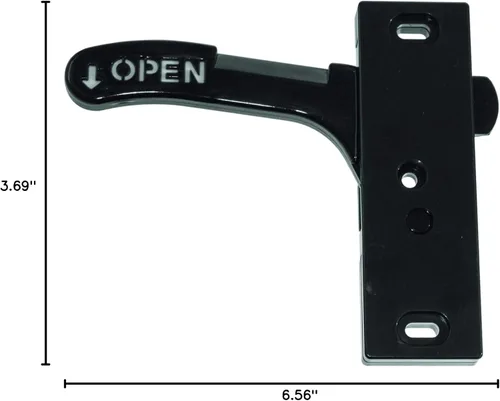 Vista 5 de RV Designer E287, Kit de pestillo y manija para puerta mosquitera, mano izquierda, herrajes para puerta de entrada