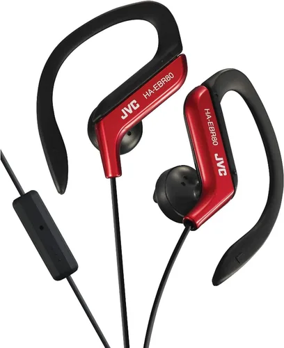 Vista 9 de Audífonos deportivos ajustables con mando y micrófono, color azul JVC HAEBR80A Negro