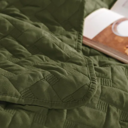 Vista 134 de Bedsure Colchas de tamaño Queen – Colchas ligeras tamaño Queen con patrón de tejido de canasta, ropa de cama suave, edredón de rosa polvorienta