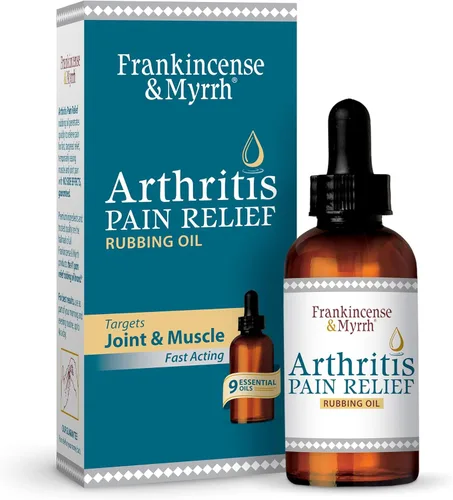Frankincense & Myrrh Aceite de frotamiento para aliviar el dolor de artritis – Alivio del dolor de artritis con aceite esencial de incienso para