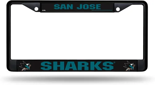 Vista 18 de Rico Industries NHL Pittsburgh Penguins - Marco de matrícula cromado estándar, 6 x 12.25 pulgadas