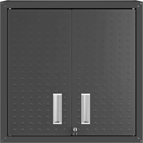 Vista 11 de Manhattan Comfort Colección Fortress Cofre de Garaje Móvil Cómodo y Duradero Excelente para Herramientas y Suministros, Gris Carbón Oscuro/Plateado