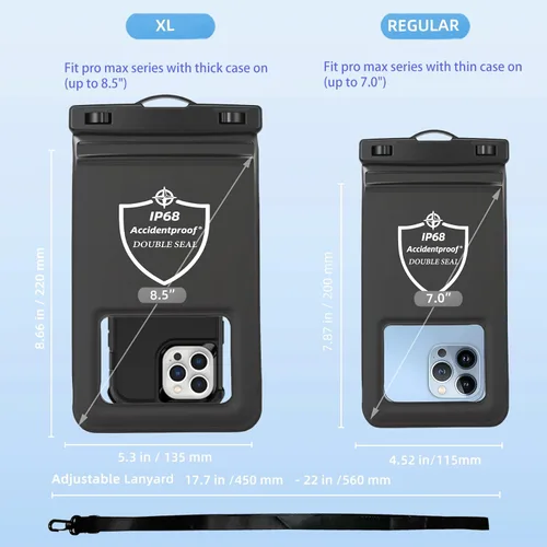 Vista 7 de AiRunTech Bolsa impermeable grande para teléfono, accesorios esenciales para río y lago, protector para iPhone Passport Money, imprescindibles