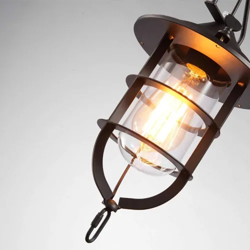 Vista 4 de Lámpara de pared interior retro industrial viento lámpara de pared loft personalidad creativa arte pared barra café estudio hierro forjado E27