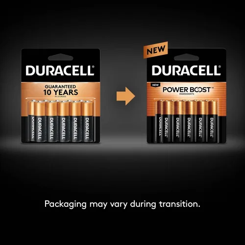 Vista 3 de Duracell Coppertop - Pilas AAA con ingredientes Power Boost, paquete de 8 baterías triple A con potencia de larga duración, batería alcalina AAA