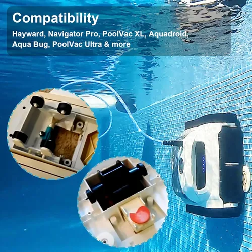 Vista 3 de AXV621DAT - Kit universal de turbina con marco A, compatible con Hayward Aquabug Navigator Pro Wanda The Whale Diver Dave Poolvac XL Pool Vac