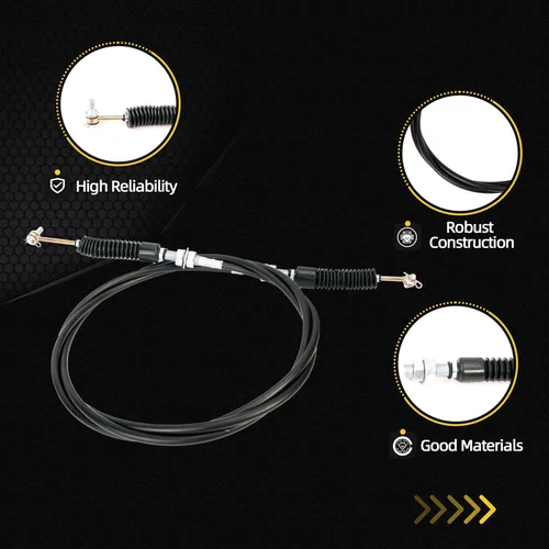 Vista 4 de Cable de cambio de marchas 7081990/7082475 Compatible con Polaris Ranger 900 Crew, Cable de palanca de control de transmisión automática Compatible