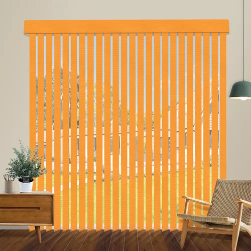 Vista 9 de Persianas verticales opacas sin cordón, persianas de tela con listones de 3.5 pulgadas, persianas verticales con protección UV, tamaño súper grande