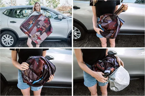 Vista 4 de Star Trek: La Nueva Generación Gatos Parasol para Parabrisas Protector de Visera Solar Plegable para Automóvil, Camión, SUV Bloquea Rayos UV