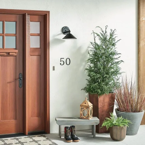 Vista 6 de Kichler Ripley - Lámpara de pared para exteriores (7.5 pulgadas), color bronce