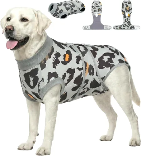 Vista 10 de Traje de Recuperación de Esterilización para Perros PetWarm, Traje de Recuperación para Perros, Esterilización y Castración, Previene lamido Algodón
