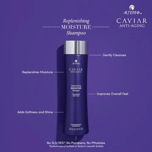 Vista 2 de Alterna CAVIAR Anti-Aging Replenishing Moisture Shampoo For Dry, Brittle Hair Protects, Restores & Hydrates Sulfate Free