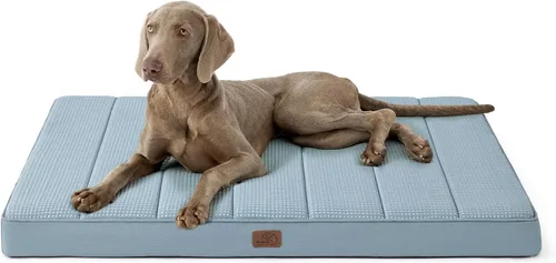 Vista 49 de Bedsure - Cama grande para perros para jaula - Camas planas y cómodas para mascotas con funda extraíble y lavable, alfombrilla ortopédica de espuma