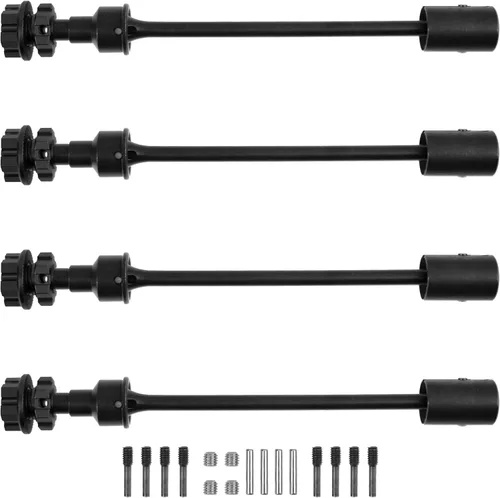 ShareGoo - Eje de transmisión delantero trasero de acero CVD con copas de transmisión de 0.669 in, tuercas hexagonales de rueda compatible con Negro