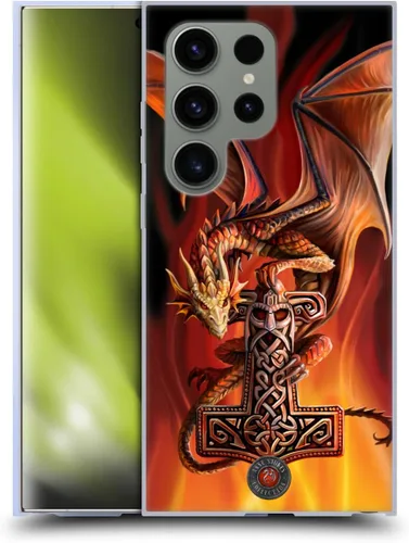 Vista 124 de Head Case Designs Officially Licensed Anne Stokes God's Hammer Guardian Dragons Gel Case [Military Grade Protection] Compatible with Samsung Galaxy