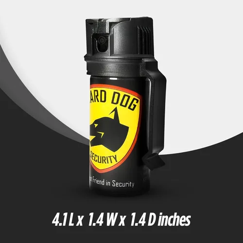 Vista 6 de Guard Dog Security Spray de pimienta para autodefensa, espray OC con clip para cinturón, máxima fuerza policial, seguridad abatible para un objetivo