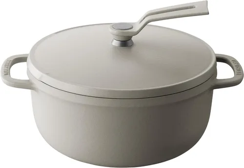 Vista 28 de Olla para Horno Holandés Vermicular 2.0 Olla de Hierro Fundido Esmaltada Ligera 14cm (1 qt) No tóxica Compatible con inducción Horno