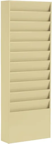 Vista 9 de Archivero de oficina de pared para carpetas, Putty