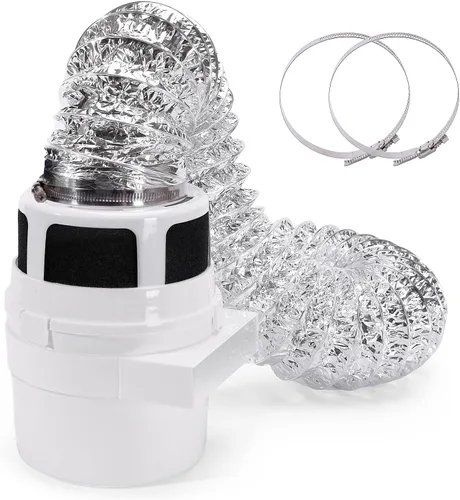 Vista 8 de 【MEJORADO】NOORNY Kit de ventilación para secadora de interior 3 en 1 con recogedor de pelusa para secadora eléctrica de ropa - Sin manguera incluida