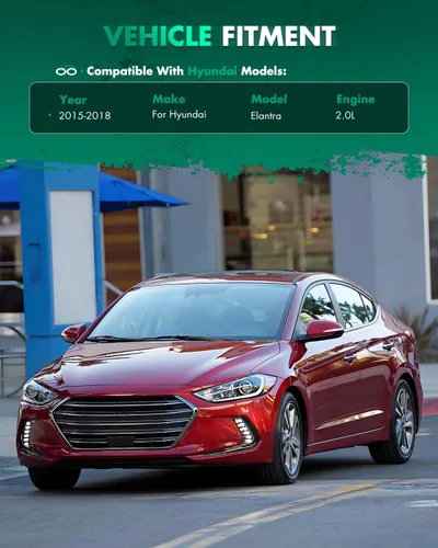 Vista 2 de SCITOO Ventana trasera ABS para 2015-2018 para Hyundai Elantra Alerón Negro Brillante