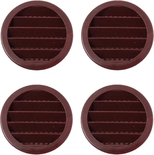 Vista 20 de Rejilla de rejilla de plástico redonda de 3 pulgadas Soffit para rejilla de ventilación de reptiles (16, blanco)