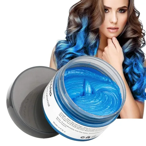 Vista 13 de Asocrew Color de cera para el cabello, negro, tinte de cera para el cabello, arcilla para peinar el cabello, 4.23 onzas, cera de color negro fácil