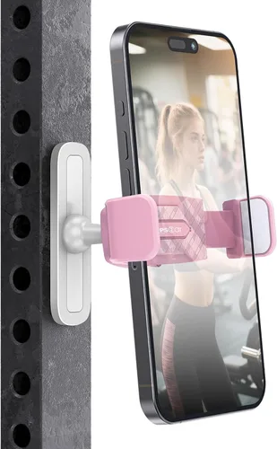 Vista 10 de APPS2Car [Paquete de 2] Soporte magnético para teléfono de gimnasio, ajustable en 360°, compatible con teléfonos inteligentes de 4.7 a 6.5 pulgadas