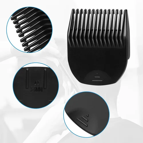 Vista 3 de CR8GR8 Peine Guía Profesional de Corte Compatible con Manscaped 3.0, Paquete de 4, 8 Longitudes de Corte de 1/8"-1/2" Pulgadas Compatible