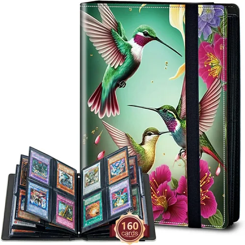 Vista 56 de Rossy Carpeta para tarjetas de 4 bolsillos, 400 tarjetas, carpeta de colección de tarjetas, álbum de tarjetas de doble cara, tarjetero para tarjetas