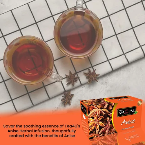Vista 5 de Tea4U - Bolsas de té de anís con infusión de hierbas, sabor auténtico y fresco, mezcla de hierbas ideal para hidratación y refrescante