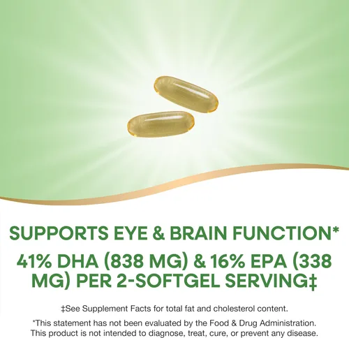 Vista 3 de Nature 's Way mega-dha, 1000 mg, 60 softgels